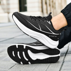 2025New Large Size Leather Waterproof Trendy Casual Men's Shoes Non-Slip Wear-Resistant Sports Shoes Shock Absorption Comfortable Running Shoes