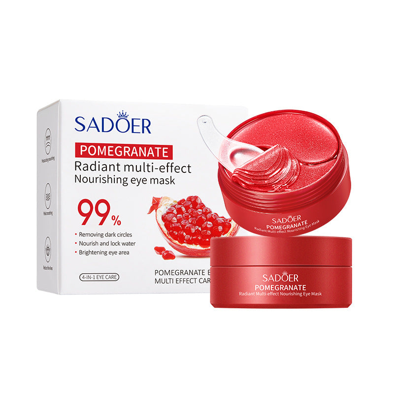 Red Pomegranate Eye Mask SADOER Moisturize the eye area, improve dark circles and wrinkles, foreign trade wholesale - 图片 5