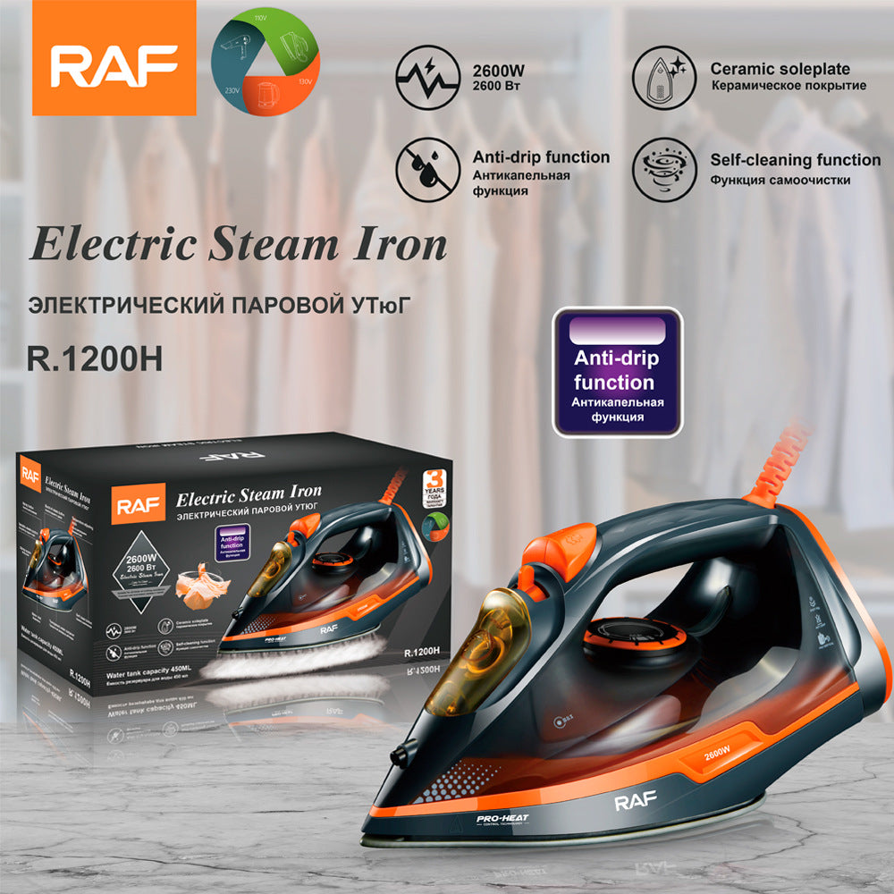 RAF European Standard Household Steam Electric Iron2600W Handheld Small Portable Clothes Ironing Machine - 图片 12