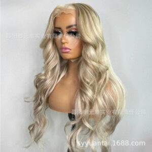 Highlight Honey Blonde Loose Wave Lace Front Wigs for Women