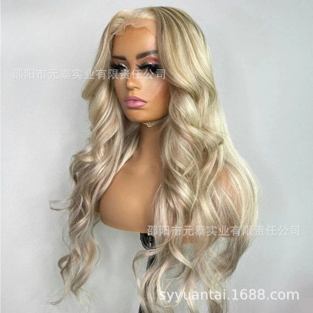 Highlight Honey Blonde Loose Wave Lace Front Wigs for Women