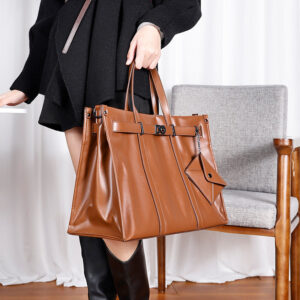 Korean Style Handheld Fashion Casual Briefcase New Work Commute Large Capacity Versatile Tote Bag High-end Feel Women's Bag