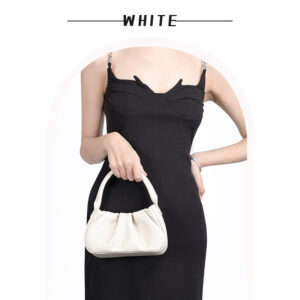 Korean Version New Niche Design Cloud Shoulder Bag Wrinkled Versatile Textured Mini Crossbody Bag Chain Women's Bag