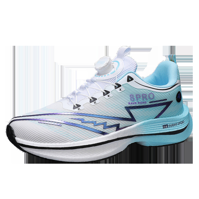 2025New8pro Full Palm Carbon Plate Racing Shock Absorption Running Shoes Men and Women Couples Rotating Buckle Youth Shoes Sports - 图片 8