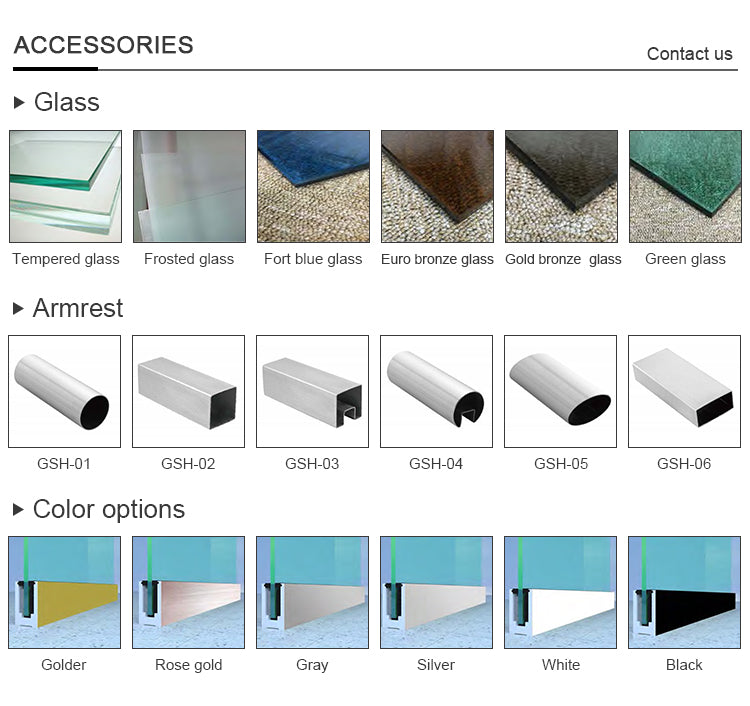 Contemporary Design Aluminum Glass Clamp Balcony Balustrades Handrail for Apartment Use - 图片 15