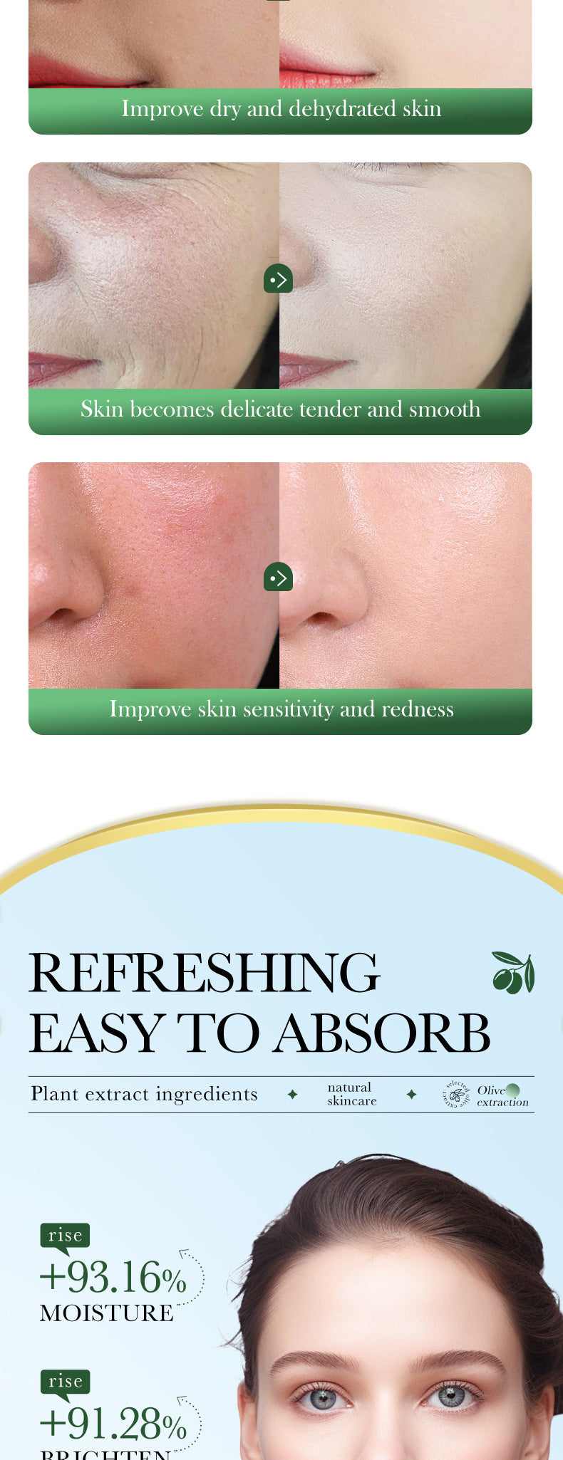 Cross-border Lotion150ml Olive Oil Nourishing Lotion Skin Brightening and Rejuvenating Lotion Wholesale from Foreign Trade Manufacturer - 图片 13