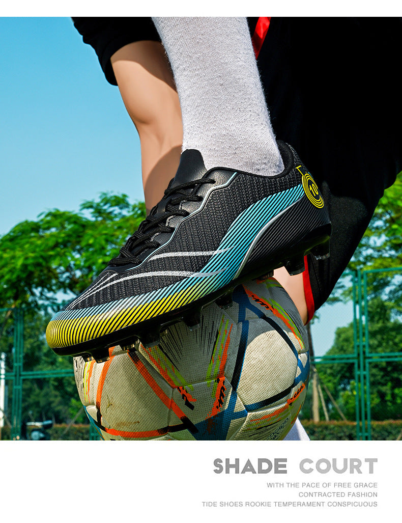 New professional football shoes for men and women teenagers TF Broken Nail AG Long Spike Lightweight Wear-Resistant Competition Training Shoes - 图片 19