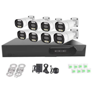 POE Wireless Surveillance Camera 5MP 8MP 8Road Surveillance Camera Set Network Bullet Camera NVR Infrared