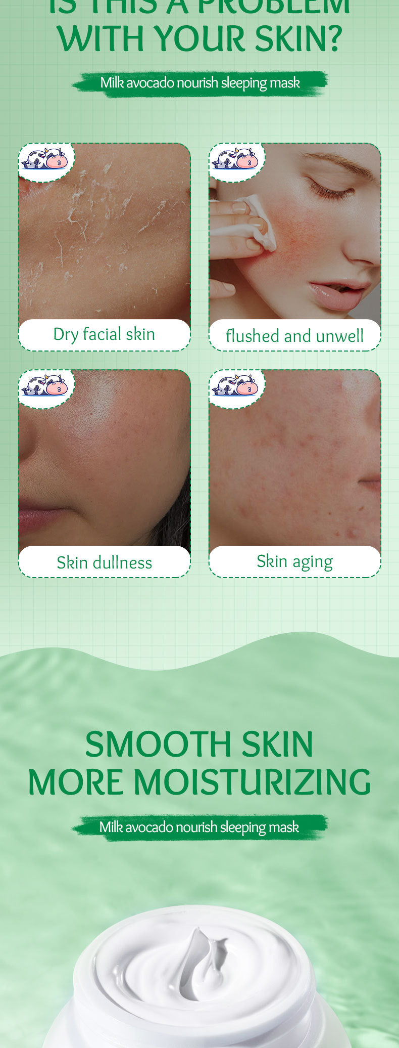 Fruit Mask120gSADOER Milk Nourishing Hydrating Moisturizing Sleeping Mask Cross-Border Wholesale - 图片 8