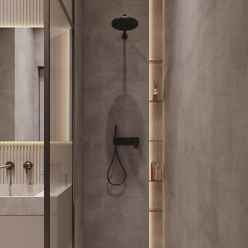 Modern Customizable High Quality Rock Panel LED Mirror Bathroom Sink Cabinet Hotel Corner Triangle Mirror Cabinet Vanity Combo - 图片 4