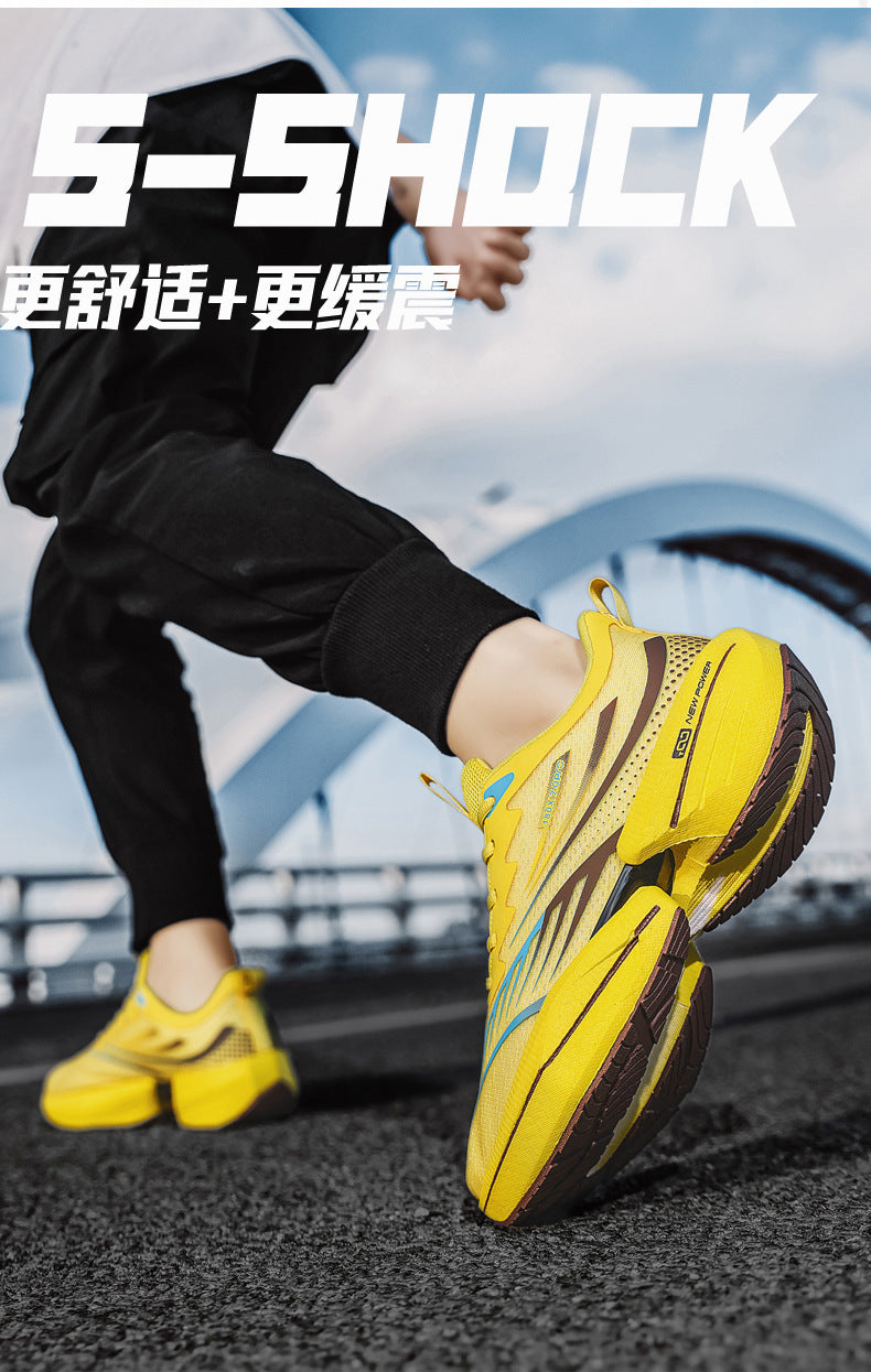 ROANK Men's Running Shoes Ultra-Light Sports Shoes for Teenagers Non-Slip Thick Sole Height Increasing Running Shoes for Middle School Students - 图片 15
