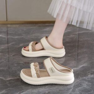 Women's French-style Sandals to Match Dress2025New Summer Versatile Open-Toe Sandals for Outdoor Wear
