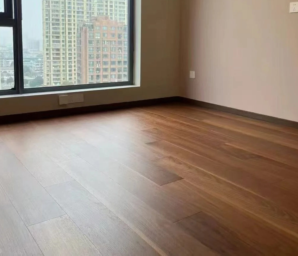 Engineered Black Walnut Wood Flooring Three Layer Waterproof Anti-slip Hardwood Floor UV Lacquer Surface for Traditional Outdoor - 图片 19
