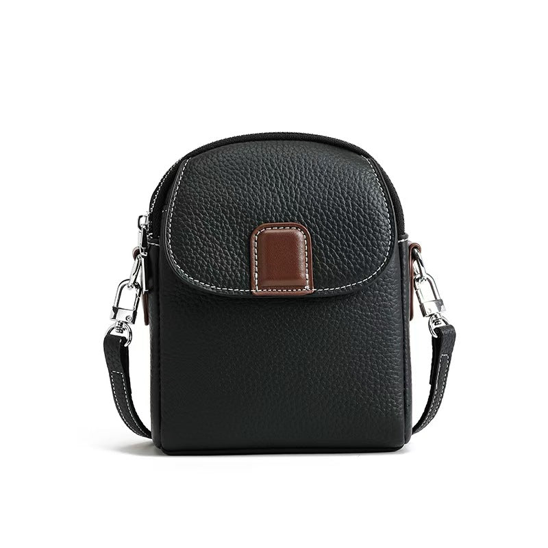 Genuine Leather Phone Bag for Women, Crossbody New Lightweight Bag, Summer Fashion Soft Leather High-End Mini Small Bag - 图片 11