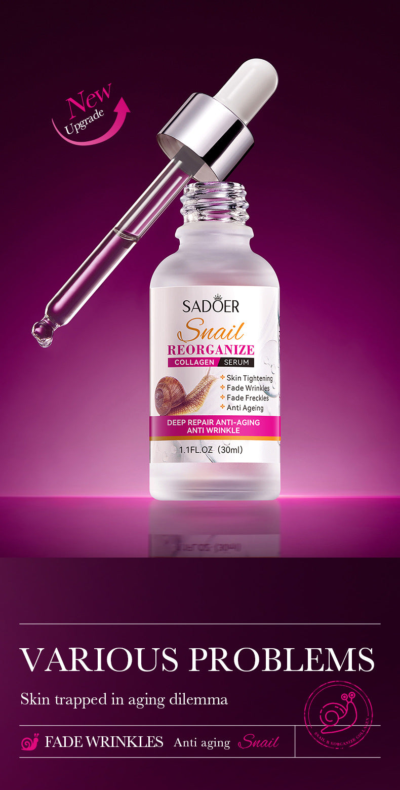 Snail Essence SADOER Collagen Delicate Moisturizing Hydrating Nourishing Cross-Border Wholesale - 图片 8