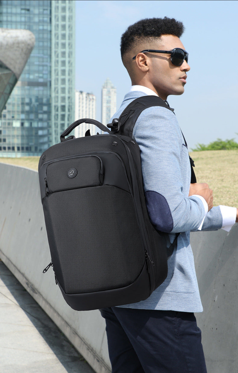 ozuko Business Backpack Men's Waterproof Computer School Bag High-looking commuter travel backpack for college students - 图片 13