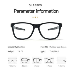 New Sports Glasses Frame TR Metal Frame Glasses Legs Frame Wholesale Export In Stock Cycling Glasses