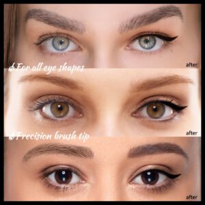 Double-ended Stamp Eyeliner Pen Waterproof Non-Smudge Pattern Stamp Eyeliner Pen Makeup Wholesale