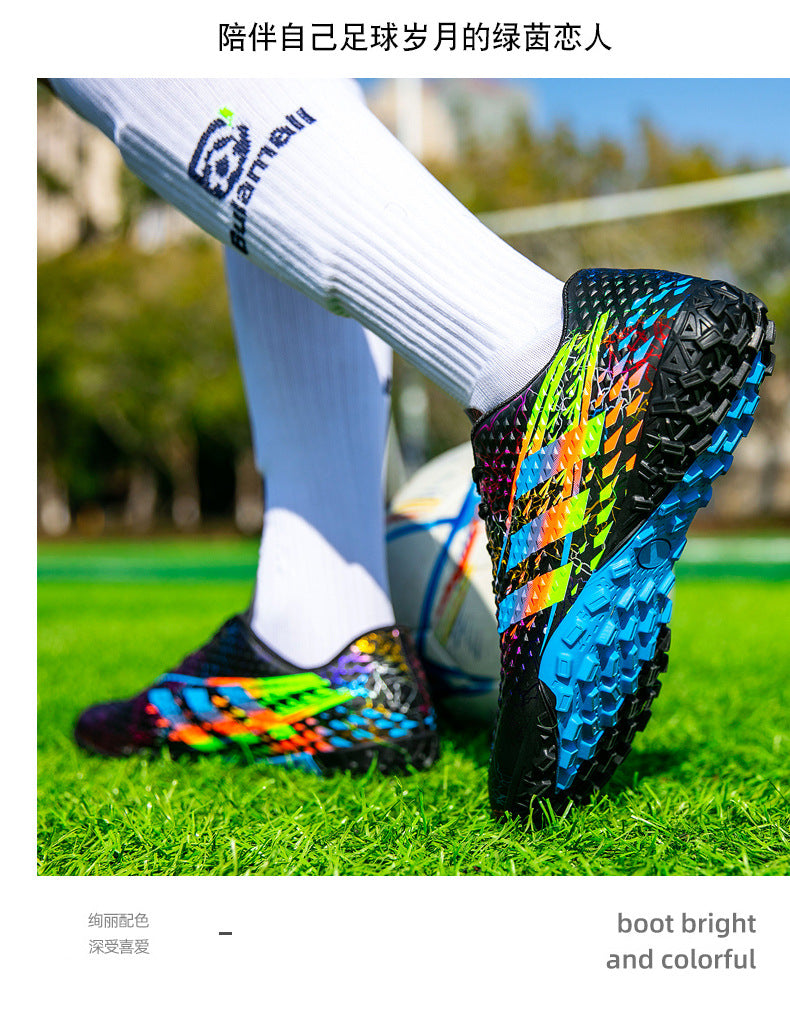 New professional football shoes for men and women AG Spike TF Broken Nail Youth Student Grassland Competition Training Shoes - 图片 36