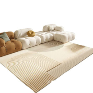 Living Room Carpet Cream Style Crystal Velvet Floor Mat Sofa Coffee Table Rug Bedroom Bedside Rug Manufacturer Can Label