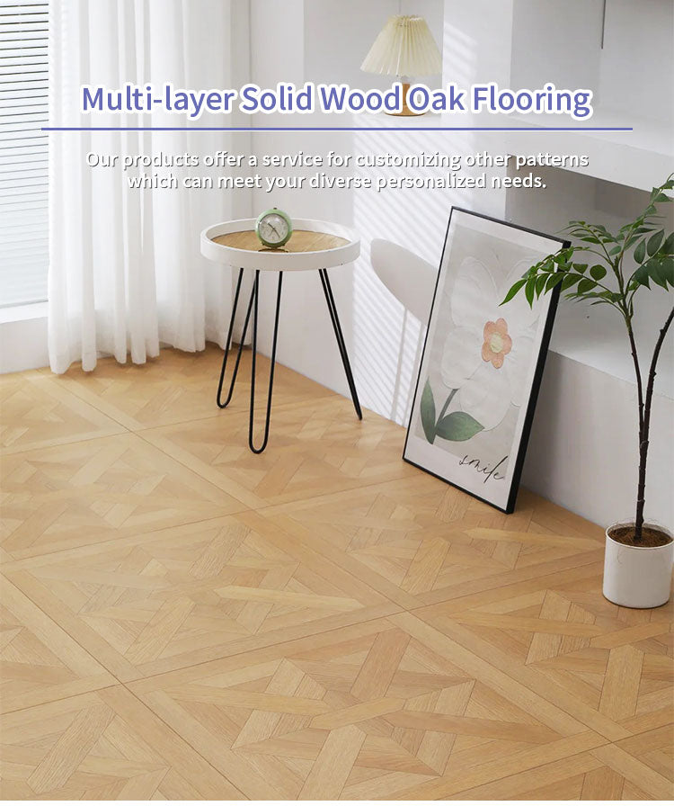 15mm Custom Solid Wood Oak Parquet Flooring | Multi-Layer Engineered Panels Waterproof for Gym Outdoor Living Room Boutique - 图片 7