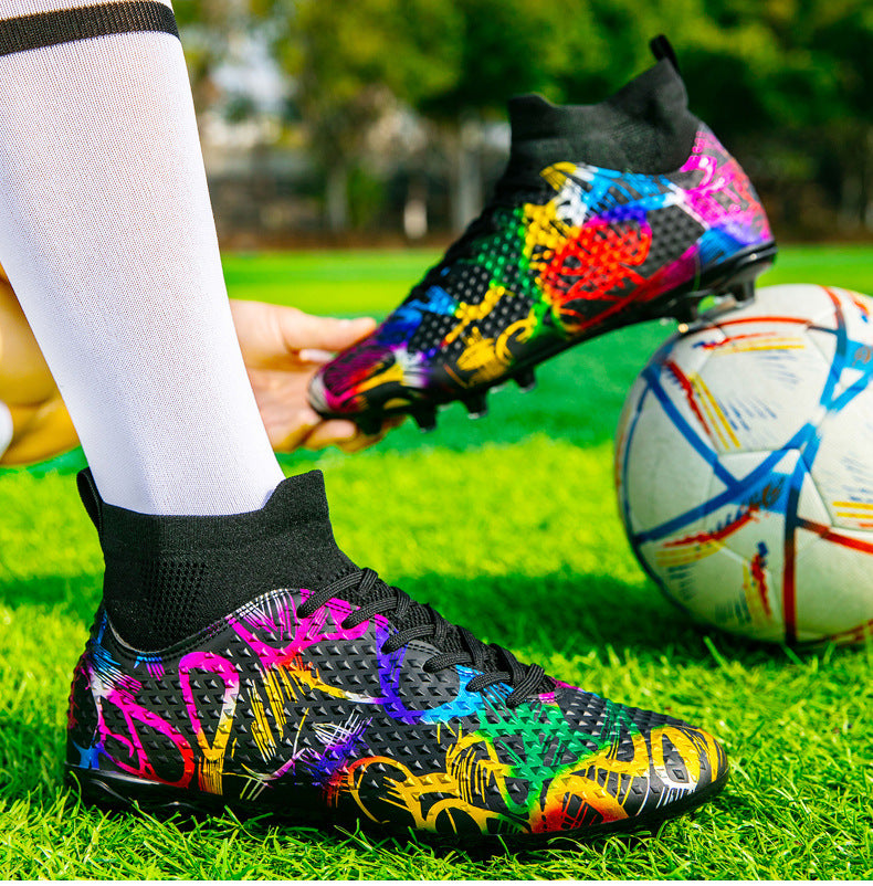 Youth Football Shoes Men and Women Long Spikes Adult Professional Sports Training Shoes Artificial Grass Non-Slip Wear-Resistant Competition Shoes - 图片 18