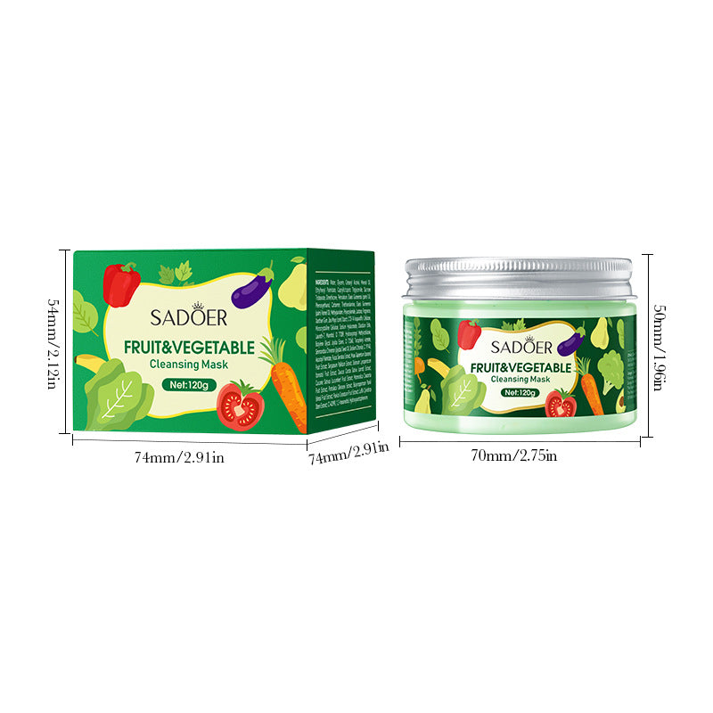 Fruit and Vegetable Cleansing Mask SADOER Deep Cleansing Facial Mud Mask Wholesale - 图片 5
