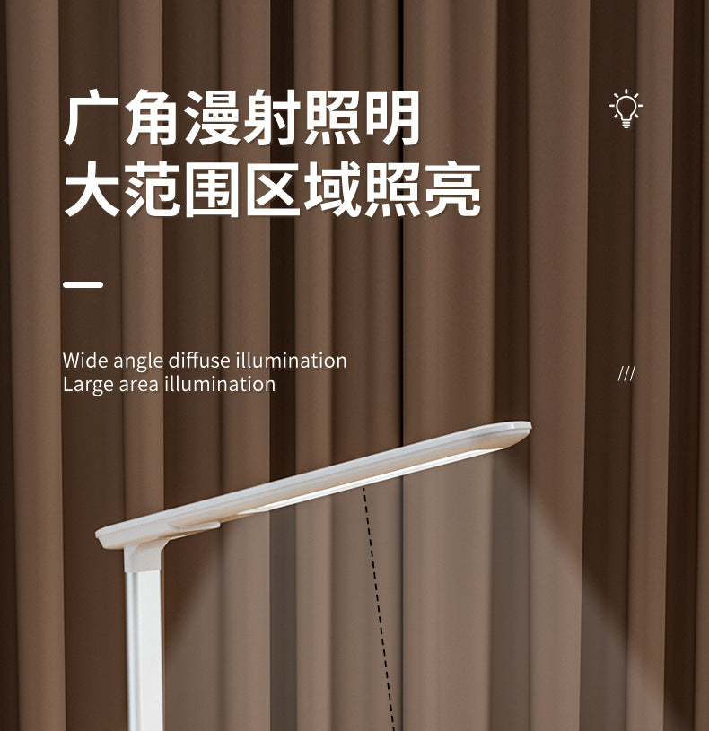 Study-Specific Eye Protection Desk Lamp with Smart Wireless Charging and Foldable Night Light for Dormitory LED Student Reading Gift Lamp - 图片 14