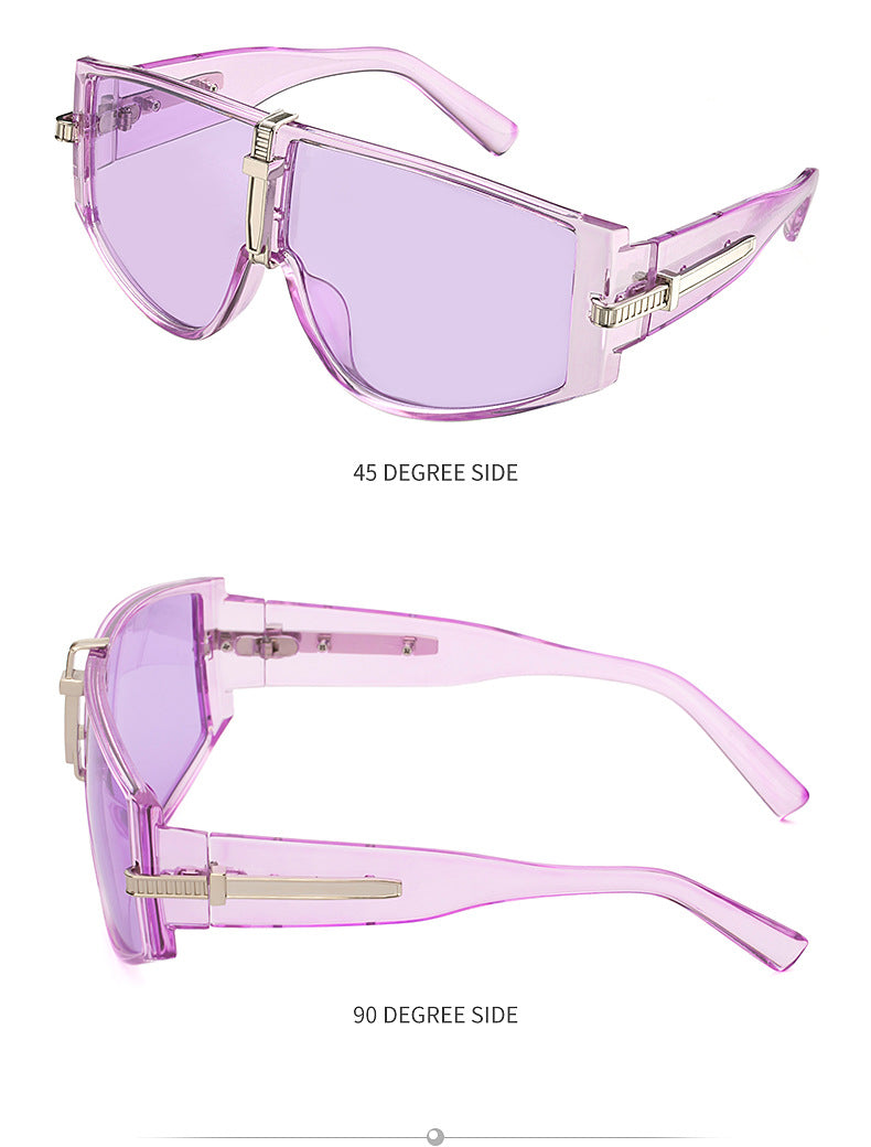 New Large Frame UV Protection Sunglasses for Women Fashionable Internet Celebrity Style Sunglasses Trendy Korean Version Glasses sunglasses - 图片 30