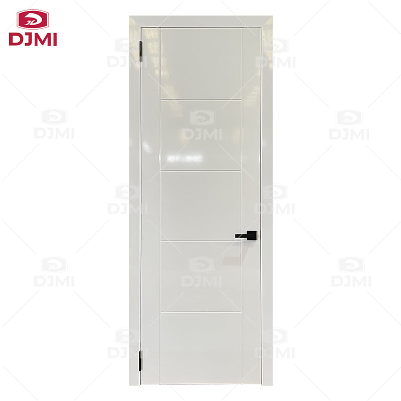 For Interior High Quality Modern Solid Core Wooden Prehung Interior Slab Doors White Casement Flush Door for House - 图片 4