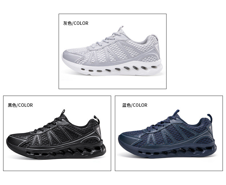 New Men's Running Shoes Large Size Mesh Breathable Casual EVA Lightweight cushioning rebound city commuter shoes - 图片 15