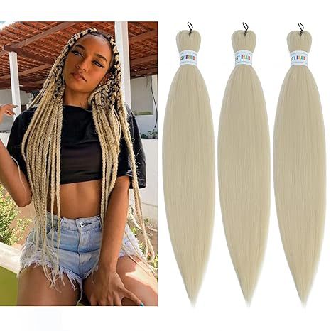 EZ Braided Synthetic Crochet Hair Export Cross-Border Factory In Stock Big Braids European and American Long Straight Hair - 图片 22