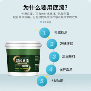 Wall and Floor Universal Transparent Primer for Wood and Metal, Alkali Resistant, Waterproof, Mildew Resistant, High Penetration, Sand Fixing, Moisture Proof