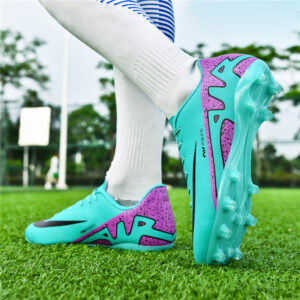 Comfortable football shoes for men and women, teenagers and students AG Spike TF Anti-Slip Breathable Turf Training Sneakers
