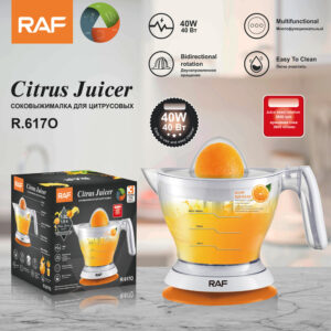 RAF EU Standard Electric Fresh Orange Juicer Household Automatic Juicer Lemon Orange Juice Machine Small Portable617