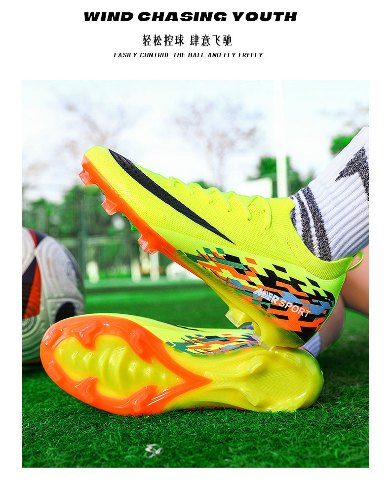 New Large Size Long Spike Football Shoes Low Top Youth Competition Training Student Football Sports Shoes - 图片 33