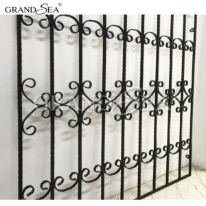 French Wrought Iron Modern Security House Window Grill Security bar