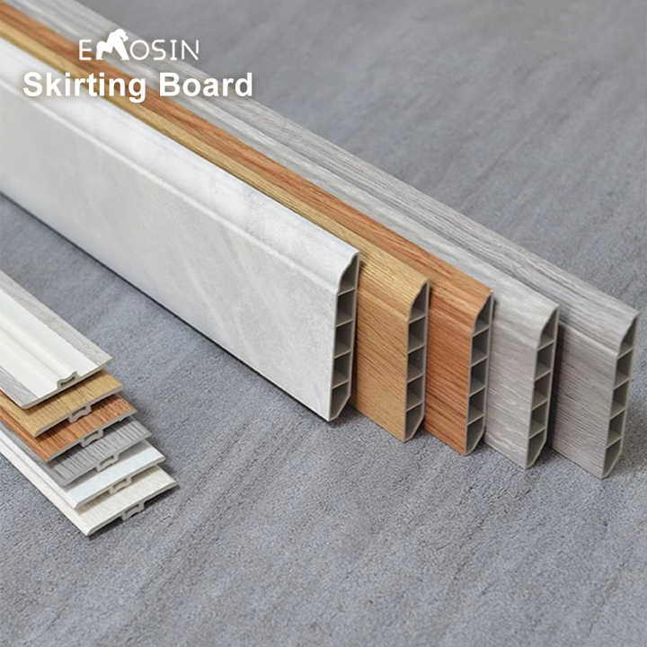 Aluminum Ps MDF Skirting Floor Board White - 图片 4