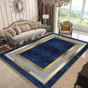 Crystal Velvet Carpet Luxury Stain-Resistant Easy Care Sofa Coffee Table Rug Home Bedroom Wear-Resistant Non-Slip Bedside Warm Blanket