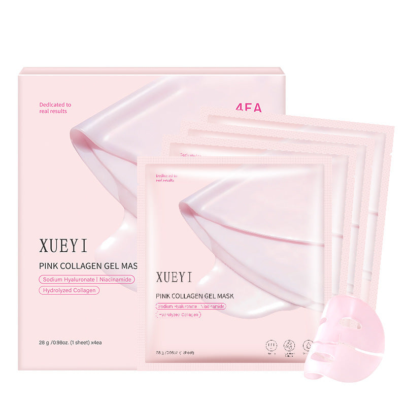 In Stock Pink Collagen Jelly Mask Elastic Moisturizing Firming Glass Glow Skin Night Mask - 图片 4