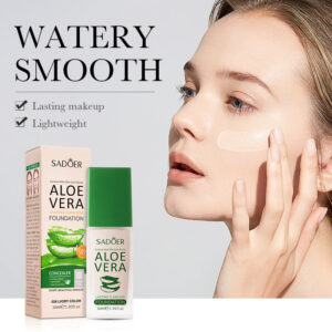 Makeup SADOER Aloe Vera Foundation Liquid Long-lasting Clear Concealer Non-cakey  Wholesale