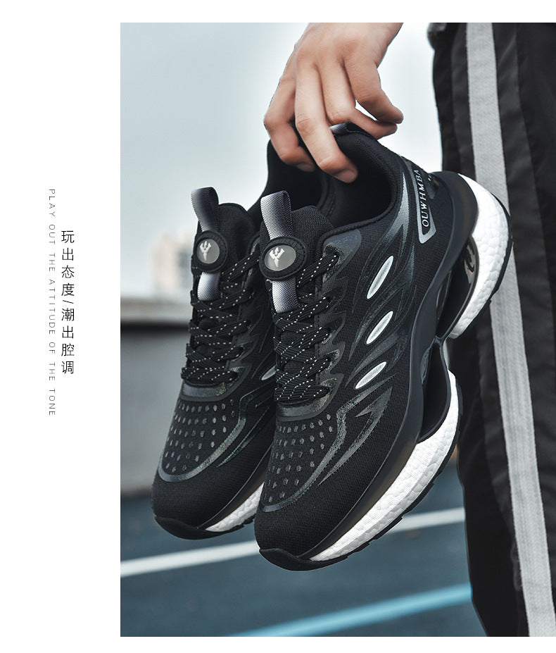 Summer Breathable Men's Shoes2025New Youth Sports Casual Running Shoes Student Lightweight Dad Mesh Trendy Shoes - 图片 19