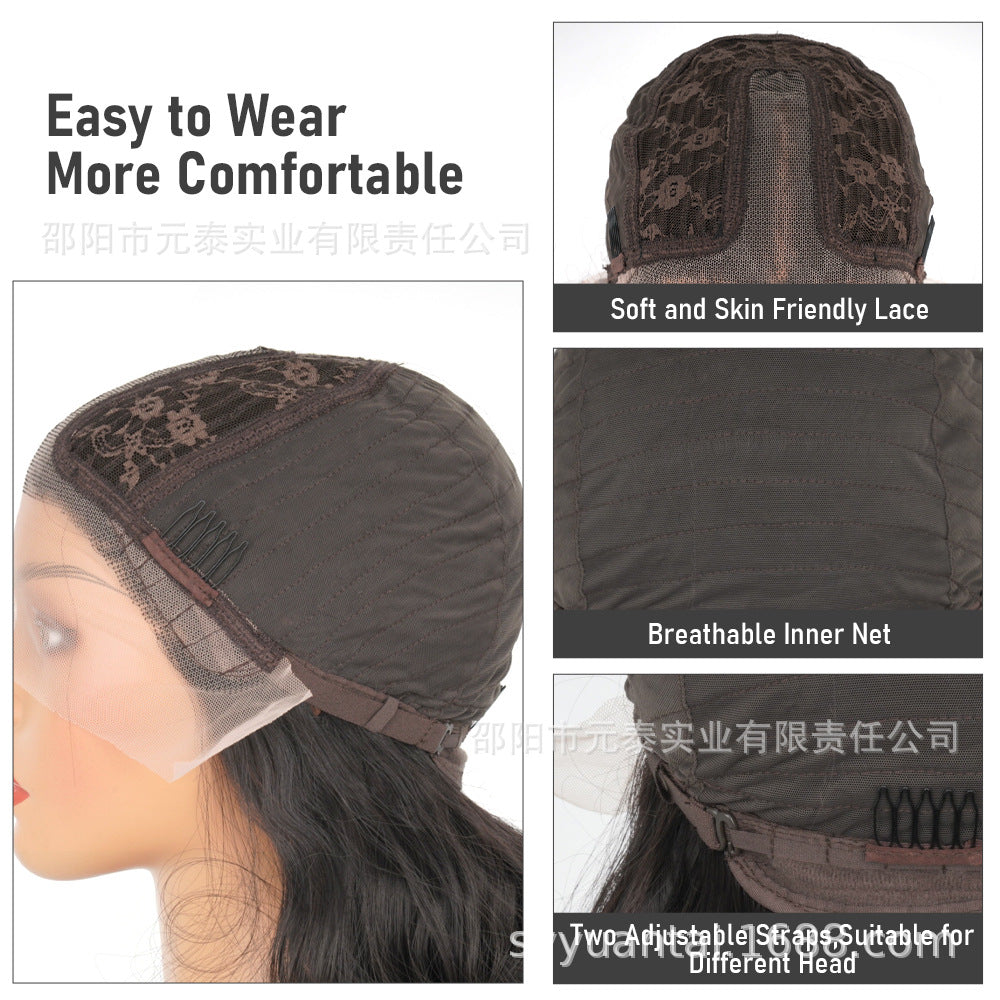 13X4X1Small Front Lace Wig African Small Curly Hair Synthetic Wig Corn Silk Curly Wig Cross-Border Hot Sale - 图片 11