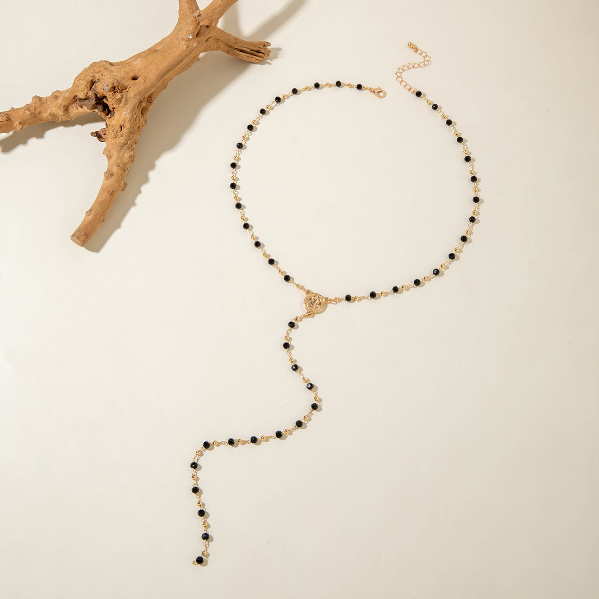 European and American Fashion Jewelry Beaded Tassel Double Layer Long Necklace Elegant Multi-layer Wear Y Type Necklace Ornament - 图片 42