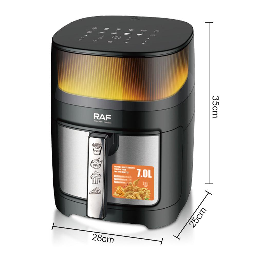 RAF European Standard Household Oil-Free Air Fryer Multifunctional Smart Oven French Fries Electric Fryer Touch Screen R.5287 - 图片 16