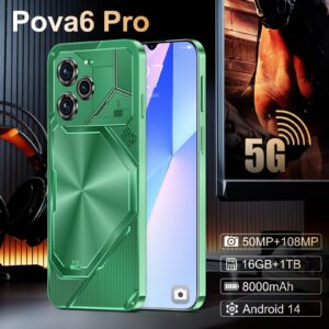 New In-Stock Mobile Phones Pova6 Pro Android Large Screen16+1T smartphone factory price(Popular)