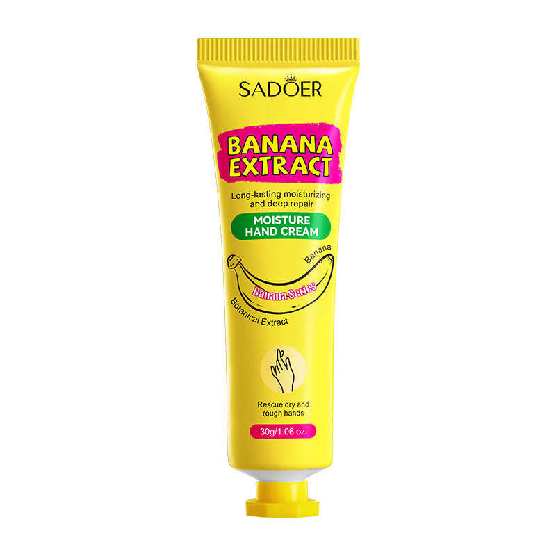 Banana Hydrating Hand Cream30g SADOER Moisturizing and anti-chapped autumn and winter hand cream wholesale - 图片 5