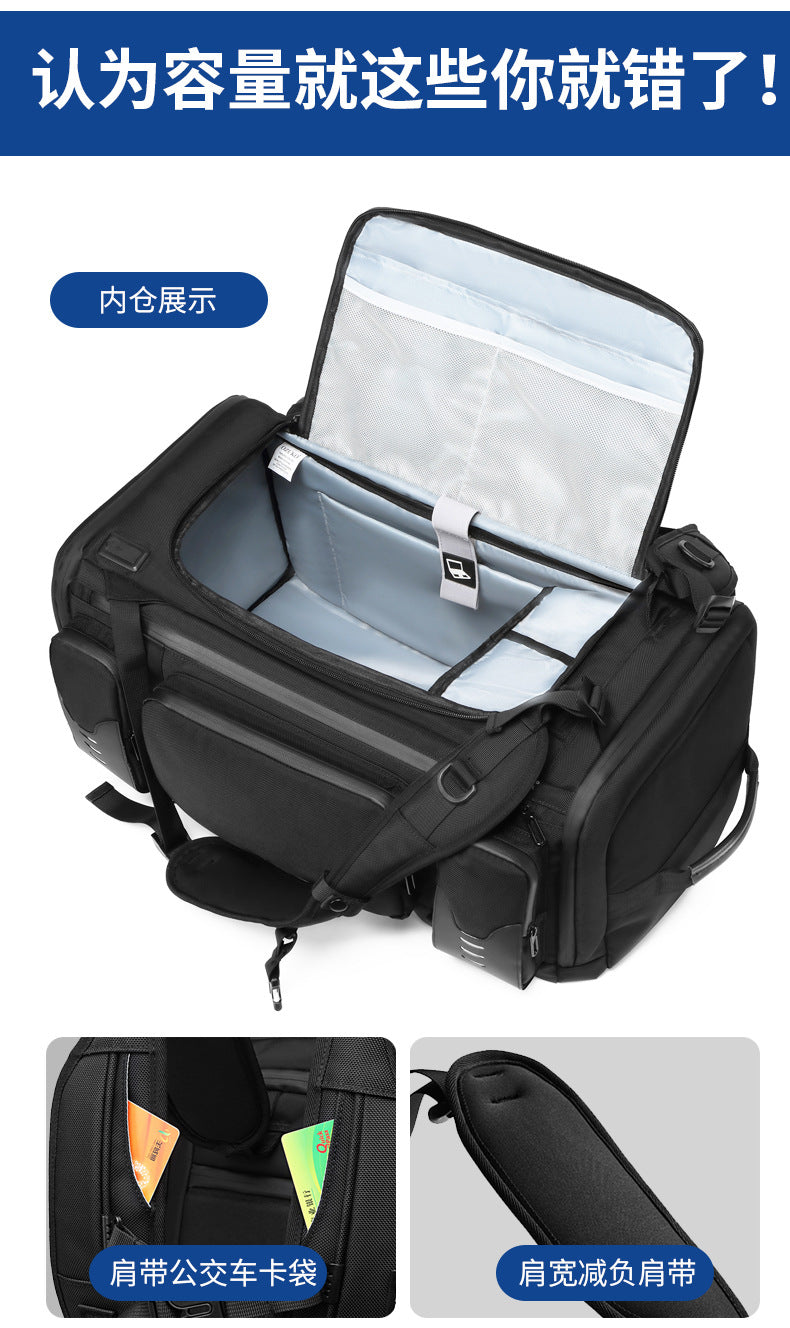 OZUKO Backpack Men's Water-Repellent Large Capacity Multi-Compartment Travel Laptop Bag Outdoor Sports Bag - 图片 14