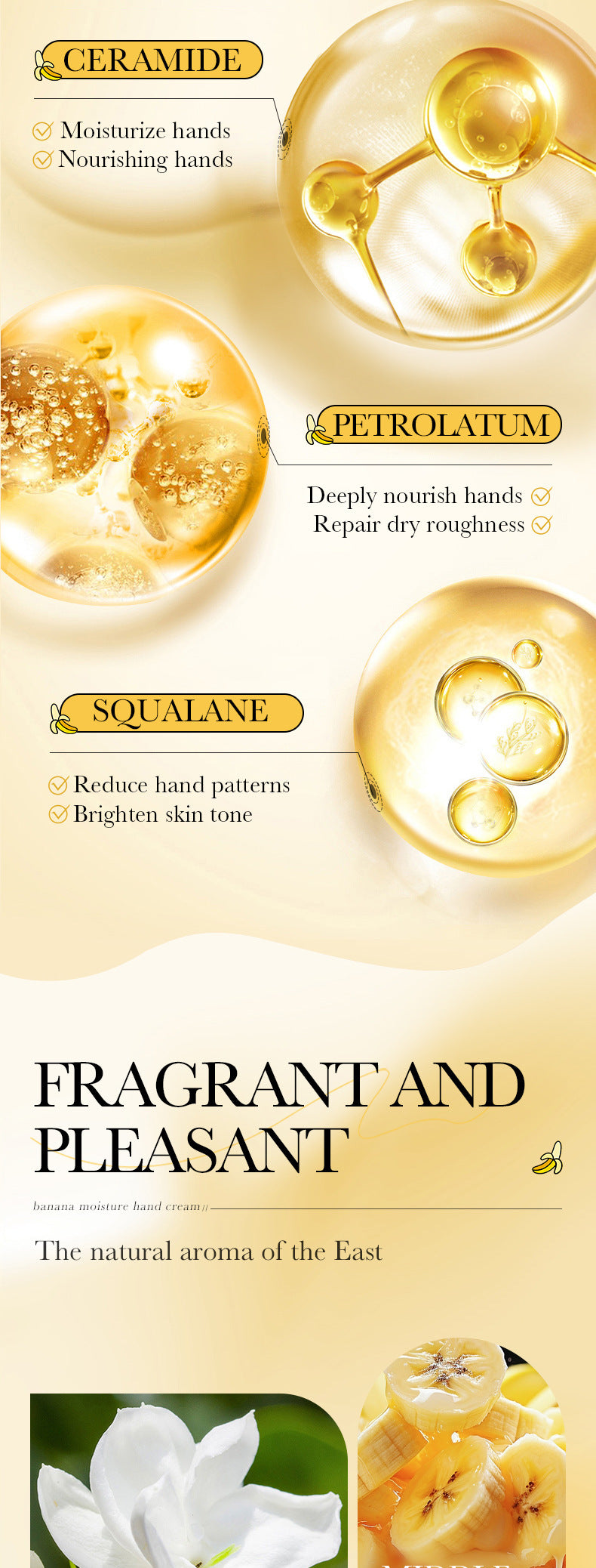 Banana Hydrating Hand Cream30g SADOER Moisturizing and anti-chapped autumn and winter hand cream wholesale - 图片 12