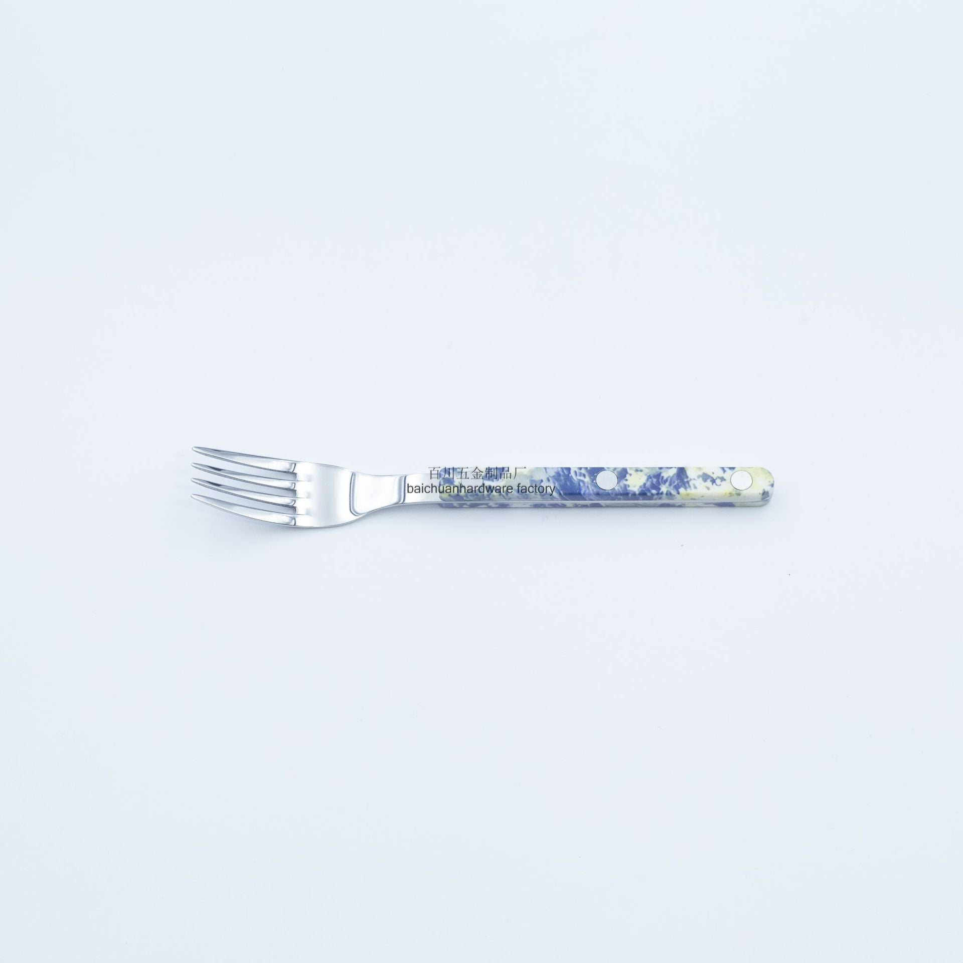 Marble Handle Western Tableware Set ABS Butter Fork Spoon Clip Handle Cheese Knife Dessert Chopsticks Spoon Fork - 图片 11